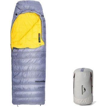 Спальник з натуральним пухом Naturehike CW700 CNK2450WS048, p-р L, жовто-сірий 71492 фото