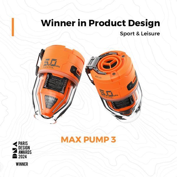Насос-ліхтар кемпінговий Flextail Max Pump 3, помаранчевий 69233 фото