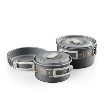 Набір посуду (2 каструлі; сковорідка) Naturehike CNK2450CF010; алюміній 68969 фото