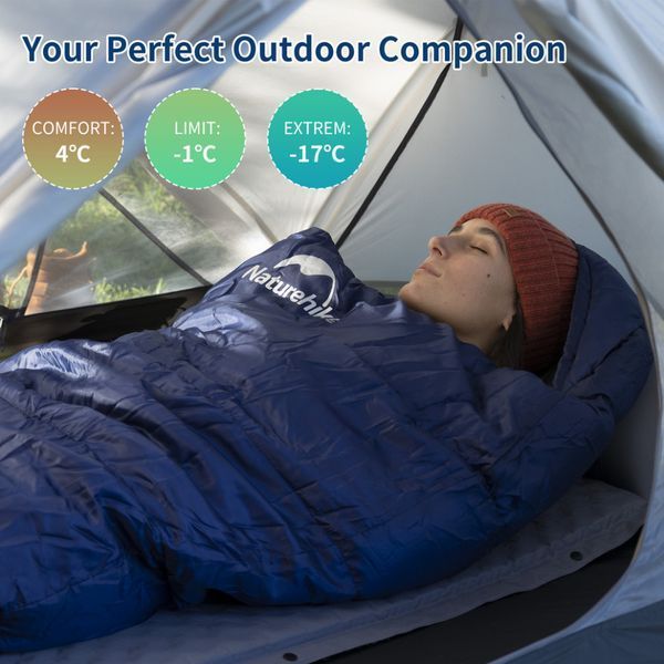 Спальник з капюшоном Naturehike MJ300 CNK2300SD014; темно-блакитний 67633 фото