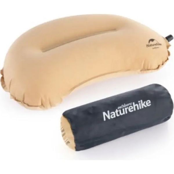 Подушка самонадувна анатомічна Naturehike NH20ZT006, бежева 61695 фото