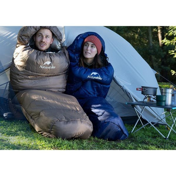 Спальник з капюшоном Naturehike MJ300 CNK2300SD014; темно-блакитний 67633 фото