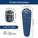 Спальник з капюшоном Naturehike MJ300 CNK2300SD014; темно-блакитний 67633 фото 2
