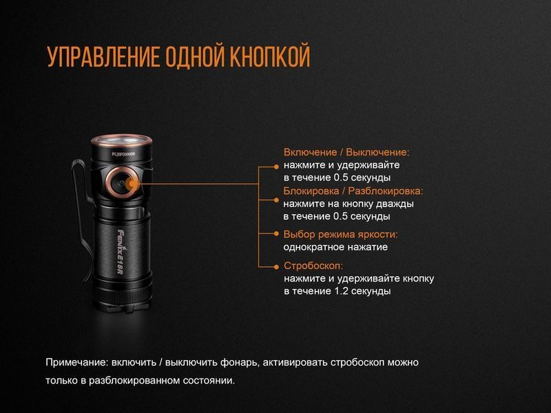 Ліхтар ручний Fenix E18R Cree XP-L HI LED 44456 фото