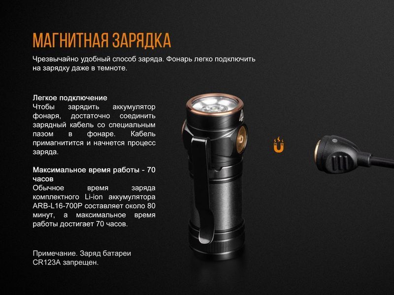 Ліхтар ручний Fenix E18R Cree XP-L HI LED 44456 фото