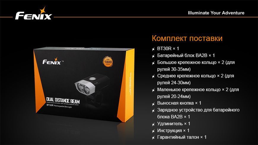 Велофара Fenix BT30R 45008 фото