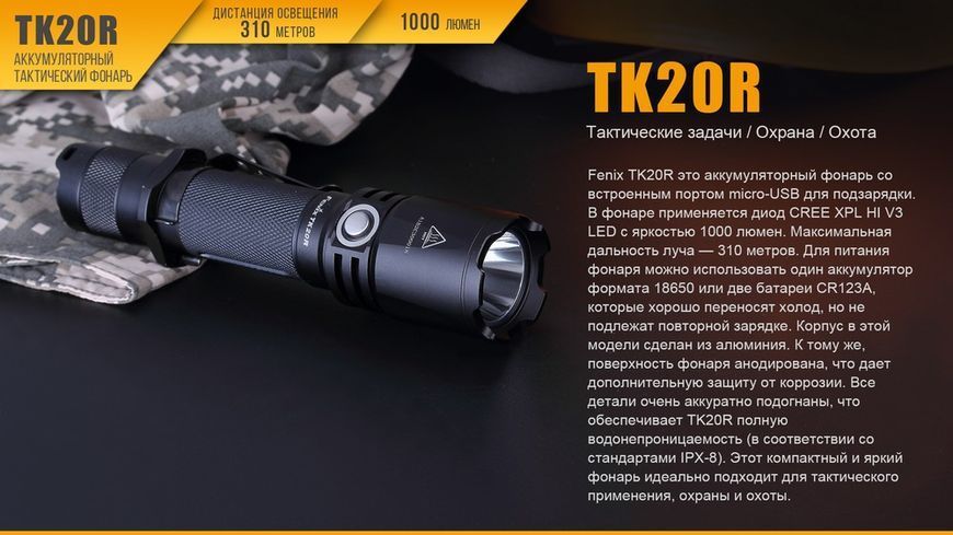 Ліхтар ручний Fenix TK20R 45949 фото