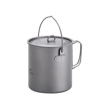 Казанок титановий з двома ручками 1250 мл Naturehike NH18T303-C 62937 фото
