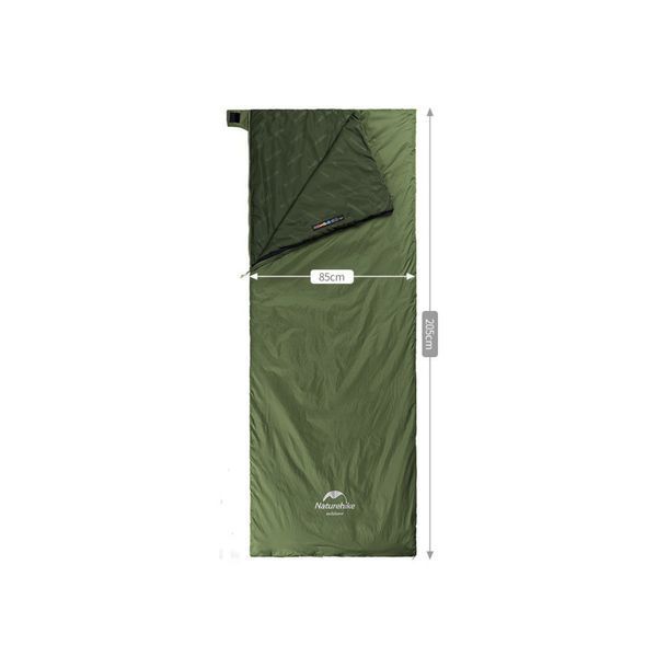 Спальник надлегкий Naturehike Summer LW180 NH21MSD09 лівий, (15&deg;C), p-p XL, зелений 63470 фото