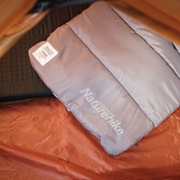 Спальник з капюшоном Naturehike M400 NH20MSD02; (1&deg;C); лівий; сірий 65076 фото