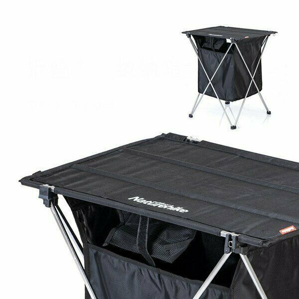 Стіл розкладний з коробкою для зберігання Naturehike NH19JJ084, 1680D Oxford / алюміній, чорний 57569 фото