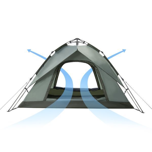 Намет тримісний автоматичний Naturehike NH21ZP008, оливково-зелений 68975 фото