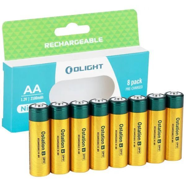 Набір акумуляторів Olight B Pro AA 2100 mAh. 8 шт 71773 фото