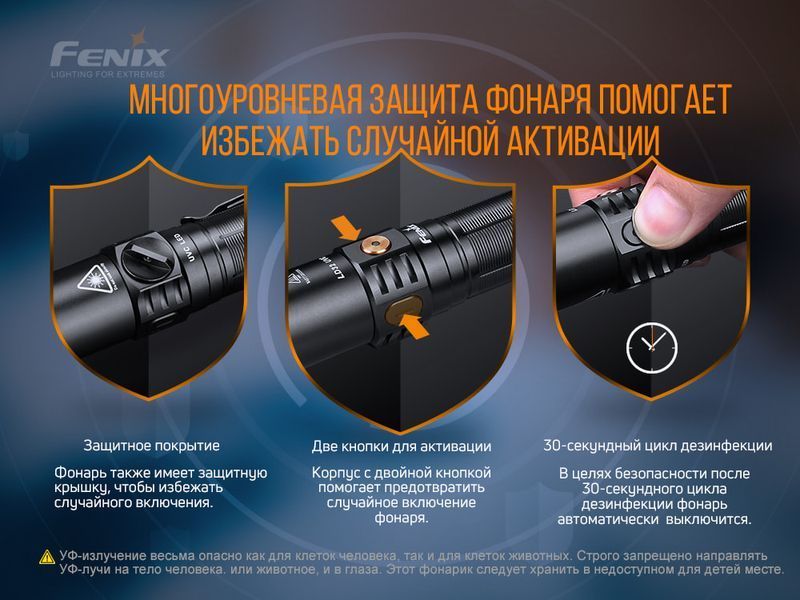 Ліхтар ручний Fenix LD32 UVC 51319 фото