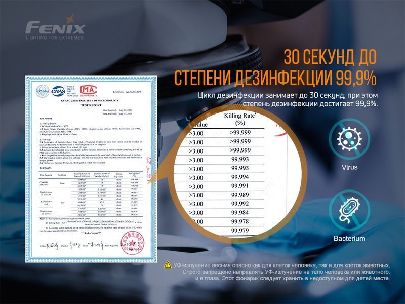 Ліхтар ручний Fenix LD32 UVC 51319 фото