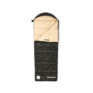 Спальний мішок з капюшоном Naturehike M320 CNK2350WS023, зелений камуфляж, правий 68977 фото