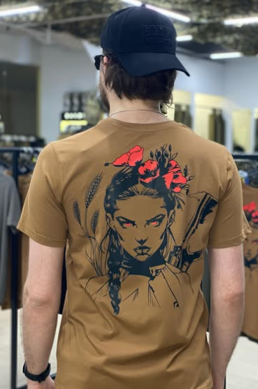 Футболка "War Girl" койот TIS-00006 фото