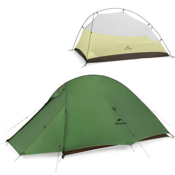 Намет надлегкий двомісний&nbsp;Naturehike Cloud Up Pro CNK2350WS020; темно-зелений 71454 фото