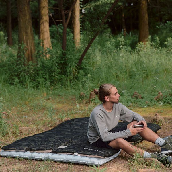 Спальний мішок з капюшоном Naturehike M320 CNK2350WS023; зелений камуфляж; правий 68977 фото