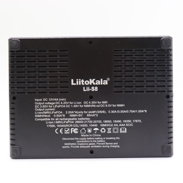 Зарядний пристрій LiitoKala Lii-S8 на 8 каналів для акумуляторів + автомобільний кабель 70048 фото