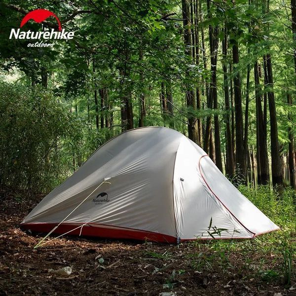Намет надлегкий двомісний з футпринтом Naturehike Cloud Up 2 Updated NH17T001-T; 210T; помаранчевий 57472 фото