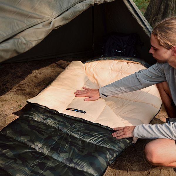 Спальний мішок з капюшоном Naturehike M320 CNK2350WS023; зелений камуфляж; правий 68977 фото