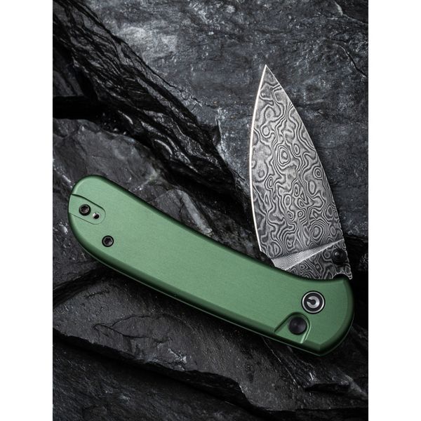 Ніж складаний Civivi Qubit Green Aluminum C22030E-DS1 70305 фото