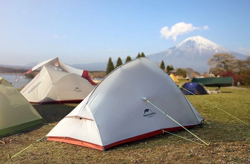 Намет надлегкий двомісний з футпринтом Naturehike Cloud Up 2 Updated NH17T001-T; 210T; помаранчевий 57472 фото
