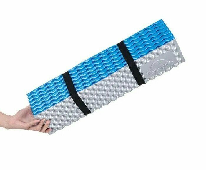 Килимок складний IXPE Naturehike NH19QD008; алюмінієва плівка; 185x56х1;8 см; блакитний 57537 фото