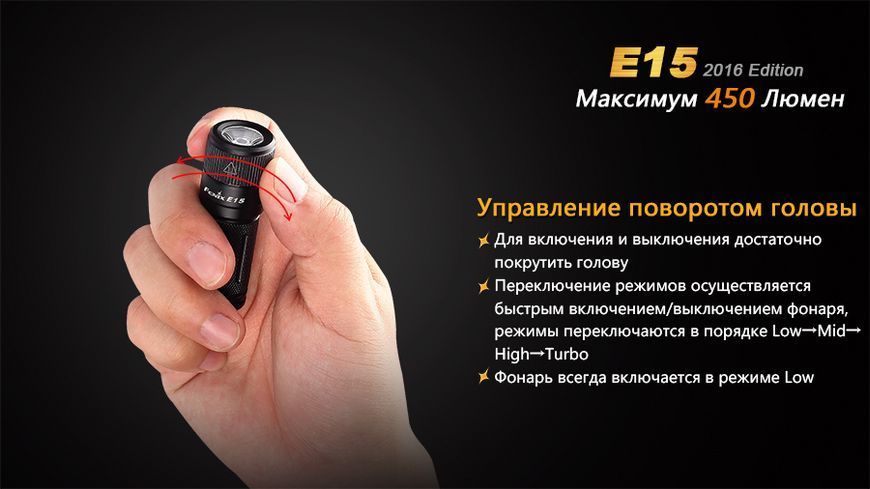 Ліхтар ручний Fenix E15 2016 44761 фото
