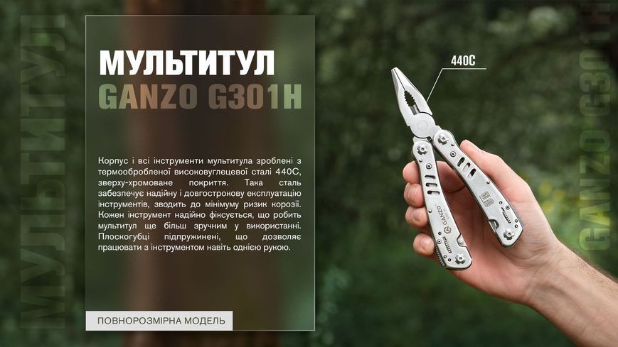 Мультитул Multi Tool Ganzo G301-H 44713 фото
