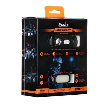 Ліхтар налобний Fenix HM70R + Ліхтар ручний Fenix E-LITE 59902 фото