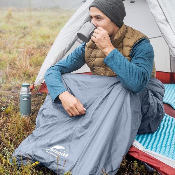 Спальник надлегкий Naturehike Summer LW180 NH21MSD09 лівий, (15&deg;C), p-p M, коричневий 63474 фото