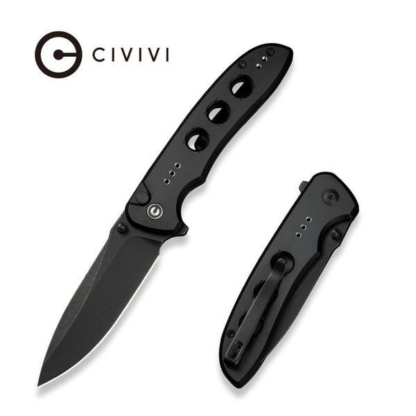 Ніж складаний туристичний Civivi Hyperpulse, (8.9 см) 14C28N / Aluminum чорний 68859 фото