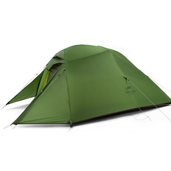 Намет надлегкий одномісний з футпринтом Naturehike Cloud Up 1 Updated NH18T010-T; 20D; темно-зелений 65224 фото