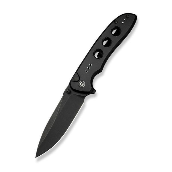 Ніж складаний туристичний Civivi Hyperpulse, (8.9 см) 14C28N / Aluminum чорний 68859 фото