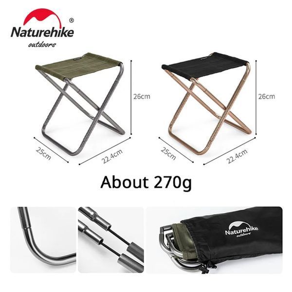 Стілець складаний Naturehike Easy Wild NH17Z012-L; зелений 67721 фото