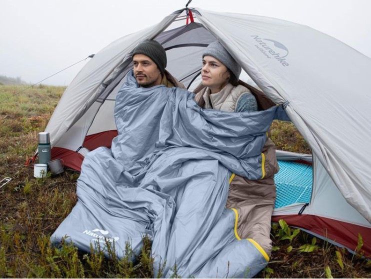 Спальник надлегкий Naturehike Summer LW180 NH21MSD09 лівий, (15&deg;C), p-p M, коричневий 63474 фото