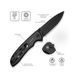 Ніж складаний туристичний Civivi Hyperpulse, (8.9 см) 14C28N / Aluminum чорний 68859 фото 25