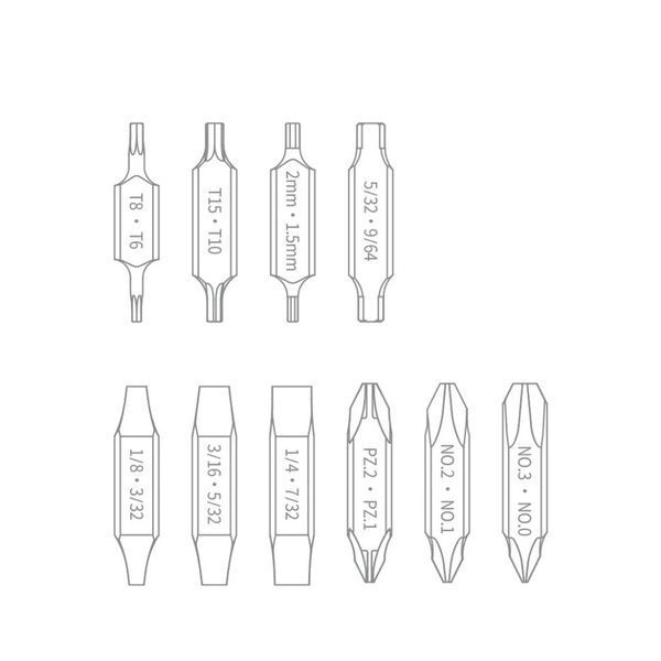 Набір біт для NexTool Flagship Captain та Pocket tool 70358 фото