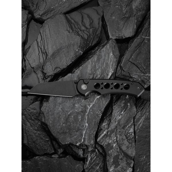 Ніж складаний туристичний Civivi Pragma Prime, (8.9 см) 14C28N / Aluminum чорний 70854 фото