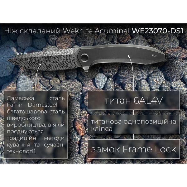 Ніж складаний Weknife Acuminal WE23070-DS1 69306 фото