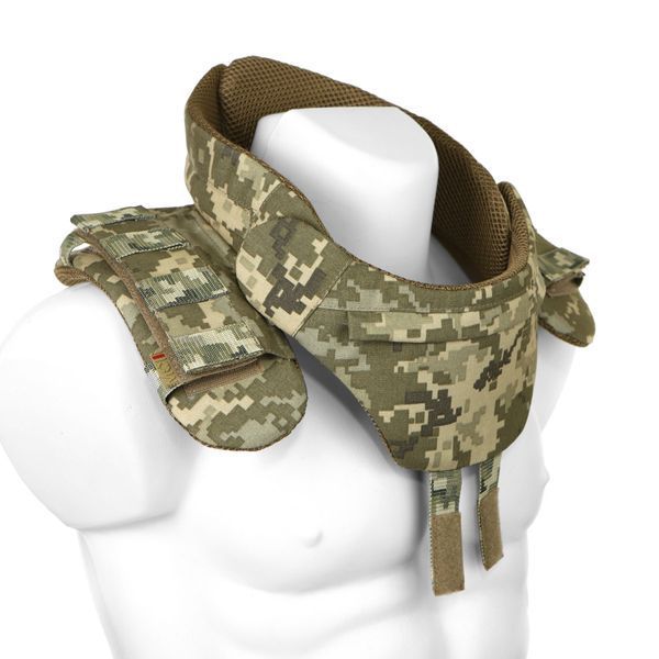 Баллистическая защита шеи, горжет Gen 2, 1 или 2 класса, Cordura Invista USA 500D пиксель, MOLLI 14891-1 фото