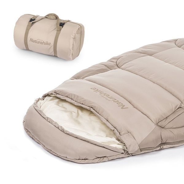 Спальний мішок овальний Naturehike PS300 CNK2350WS026, бежевий 70885 фото