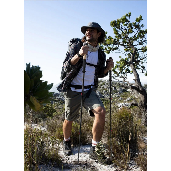 Трекінгова палиця Naturehike NH20DS003, 135 см, чорний/червоний 65305 фото