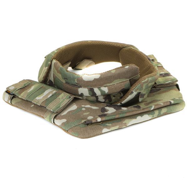 Баллистическая защита шеи, горжет Gen 2, 1 или 2 класса, Cordura Invista USA 1000D MultiCam, MOLLI 14868-1 фото