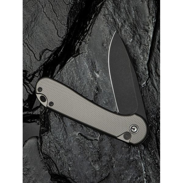 Ніж складаний кишеньковий Civivi Elementum II, (7.5 см) Nitro-V / Aluminum сірий 69308 фото
