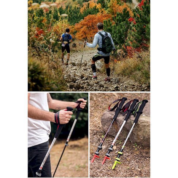 Трекінгова палиця 3-секційна Naturehike ST06 NH17D006-D; чорна 63655 фото