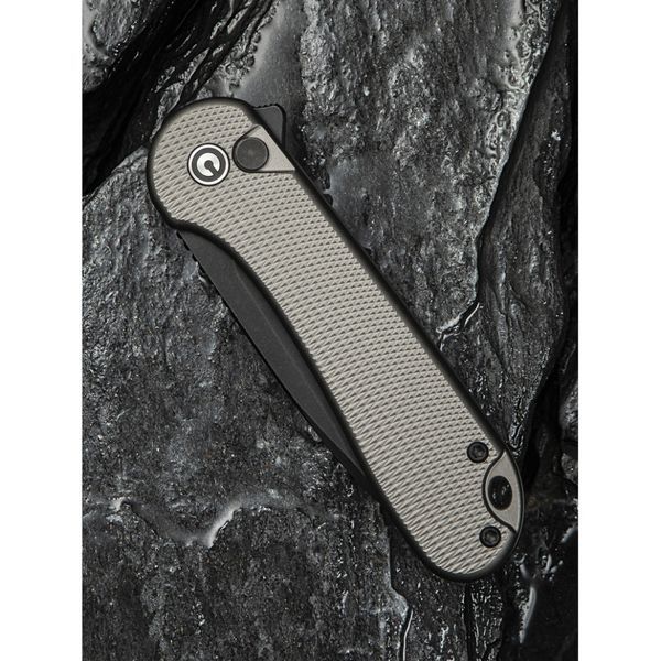Ніж складаний кишеньковий Civivi Elementum II, (7.5 см) Nitro-V / Aluminum сірий 69308 фото