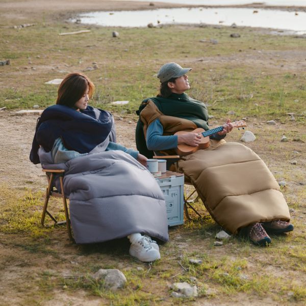 Спальник з капюшоном Naturehike Sunny Day PL02 U450 CNK2550WS028, (3,9&deg;C), правий, коричнево-зелений 71378 фото